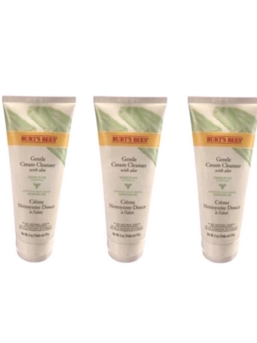 New 3 Burt’s Bees Gentle Cream Cleansers